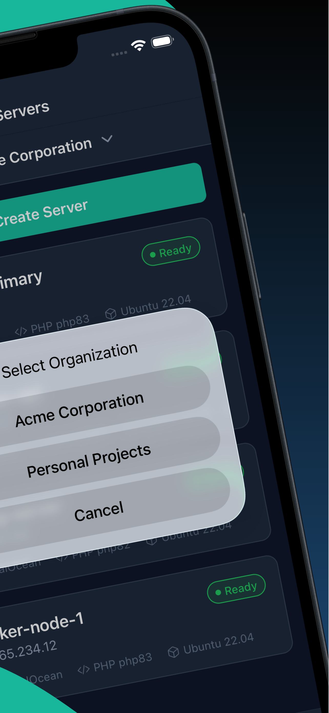 Anvil - Organization view